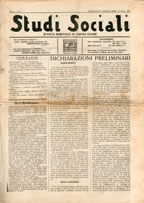 Copertina di Studi Sociali