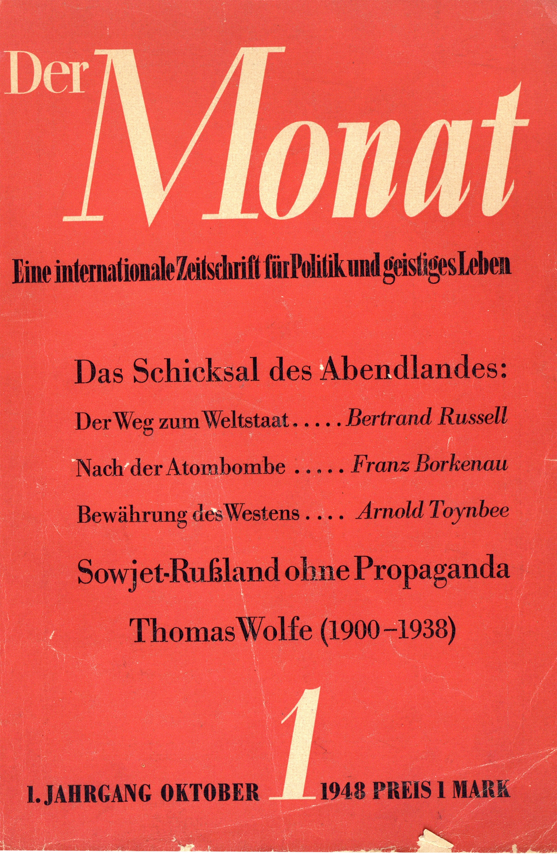 Copertina di Der Monat