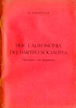 Copertina di Per l'autonomia del Partito Socialista. Marxismo ed utopismo