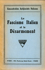Copertina di Le Fascisme Italien et le Desarmement