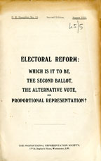 Copertina di Electoral reform