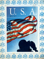 Copertina di U.S.A. : quadro in miniatura dell’America e degli americani in guerra