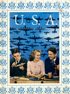 Copertina di U.S.A. : quadro in miniatura dell’America e degli americani in guerra