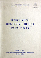 Copertina di Breve vita del servo di Dio Papa Pio IX