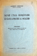 Copertina di Salvare l'Italia riconquistando le classi lavoratrici al socialismo