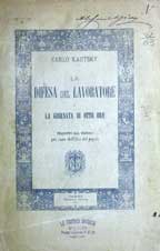 Copertina di La difesa del lavoratore e la giornata di otto ore