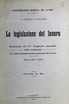 Copertina di La legislazione del lavoro