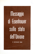 Copertina di Messaggio di Eisenhower sullo stato dell'Unione
