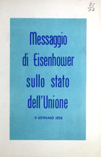 Copertina di Messaggio di Eisenhower sullo stato dell'Unione