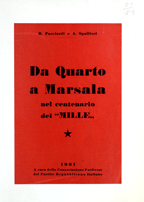 Copertina di Da Quarto a Marsala nel centenario dei "Mille"