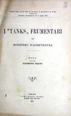 Copertina di I "tanks" frumentari del ministero d'agricoltura