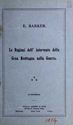 Copertina di Le ragioni dell'intervento della Gran Bretagna nella Guerra