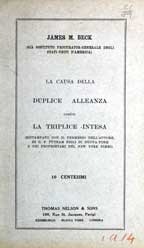 Copertina di La causa della Duplice alleanza contro la Triplice intesa