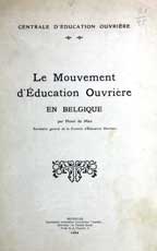 Copertina di Le mouvement d'éducation ouvrière en Belgique