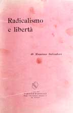 Copertina di Radicalismo e libertà