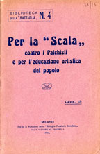 Copertina di Per la "Scala"