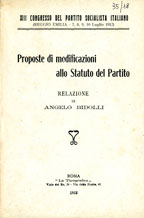 Copertina di Proposte di modificazioni allo Statuto del Partito