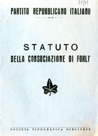 Copertina di Statuto della consociazione di Forlì
