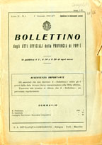 Copertina di Bollettino degli Atti Ufficiali della Provincia di Forlì