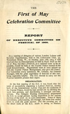 Copertina di The First of May celebration committee