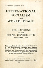 Copertina di International socialism and world peace