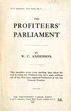Copertina di The Profiteers' Parliament