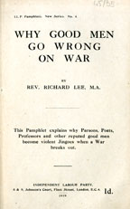 Copertina di Why good men go wrong on war