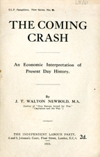 Copertina di The coming crash