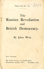 Copertina di The russian revolution and british democracy