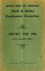 Copertina di Report for 1908 with balance sheet