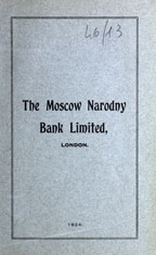 Copertina di The Moscow Narodny Bank Limited, London