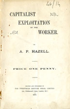 Copertina di Capitalist Exploitation of the Worker