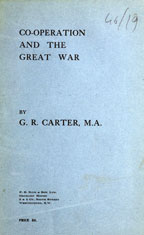 Copertina di Co-operation and the Great War
