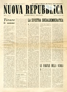 Copertina di Nuova Repubblica
