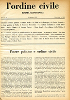Copertina di l'ordine civile