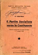 Copertina di Il Partito Socialista verso la Costituente