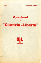 Copertina di Quaderni di Giustizia e Libertà