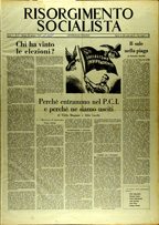 Copertina di Risorgimento Socialista