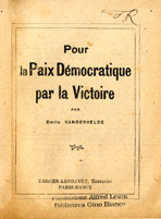 Copertina di Pour la paix démocratique par la victoire